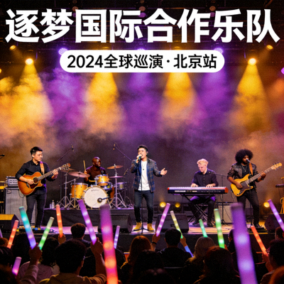 逐梦国际合作乐队现场演出照片